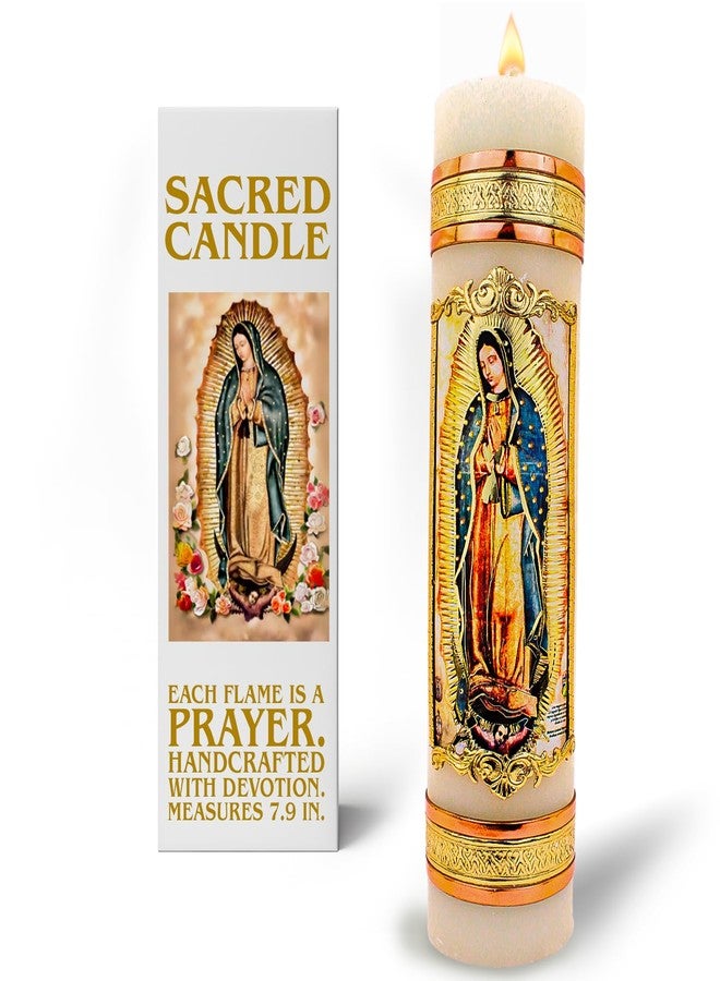 Nuestra Fe The Magnificient Prayer Candles Collection - Our Lady of Guadalupe Religious Candles - Catholic Candle cirios religiosos catolicos Jesus Candle st Jude - veladoras mexicanas velas para bautizo - Image 1